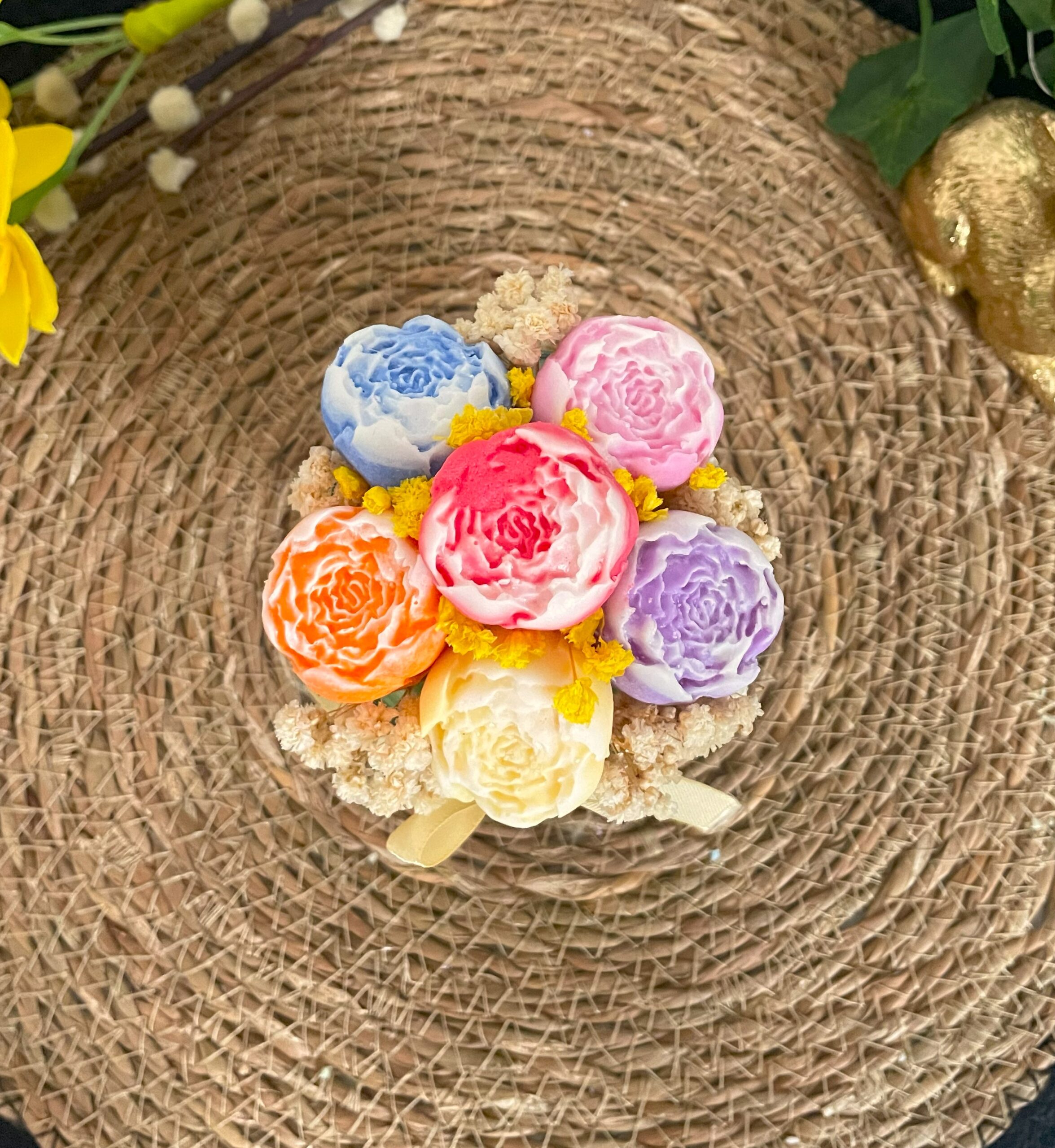 Bukiet ze świec sojowych w szkle - obrazek 2