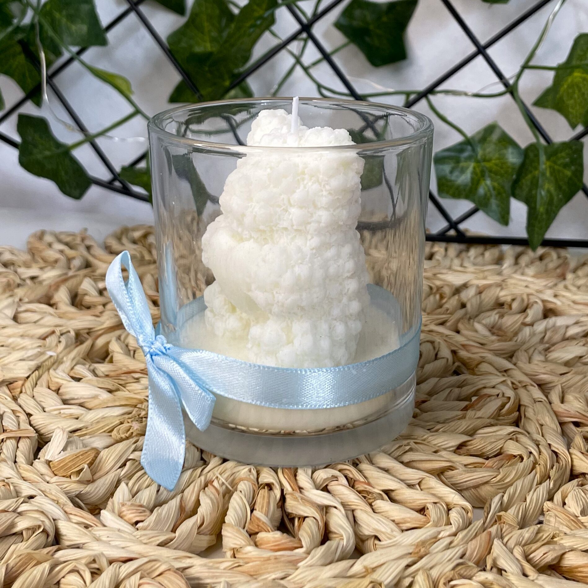 Świeca sojowa miś w szkle - obrazek 5