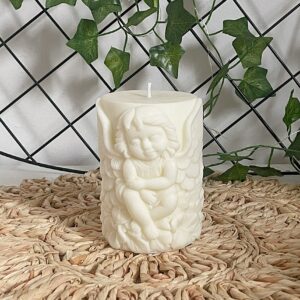 Świeca sojowa z motywem Aniołka