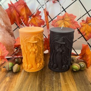 Zestaw świec sojowych na Halloween