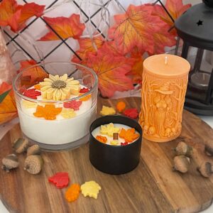 Średni zestaw świec sojowych – Jesienny Klimat