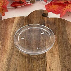 Szklana podstawka pod świecę wolnostojącą