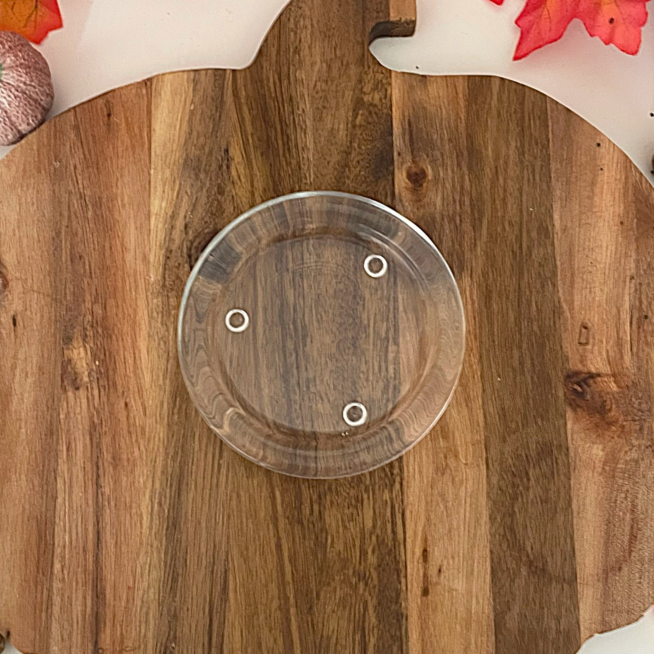 Szklana podstawka pod świecę wolnostojącą - obrazek 2