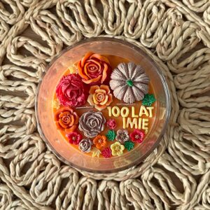 Jesienna świeca urodzinowa