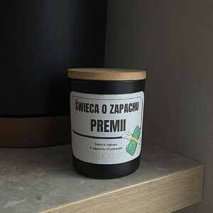Świeca o zapachu premii