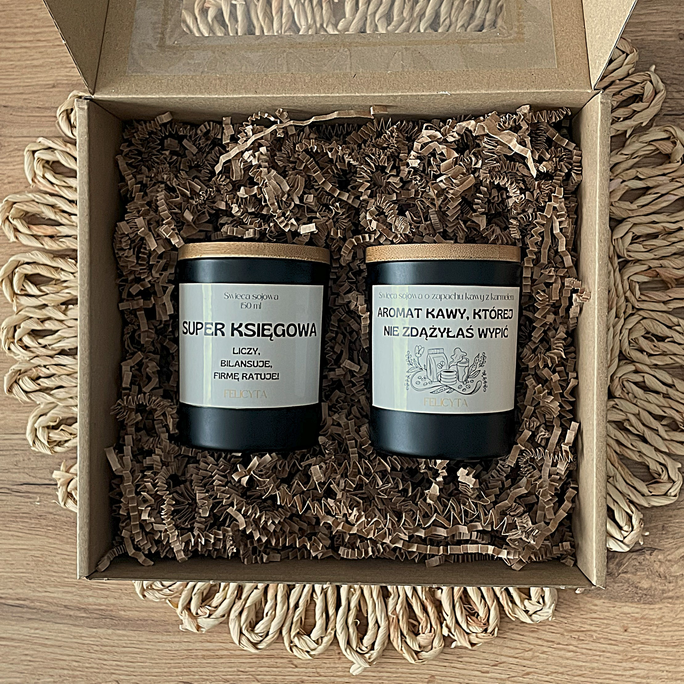 Zestaw Prezentowy – Świece Sojowe dla SUPER KSIĘGOWEJ