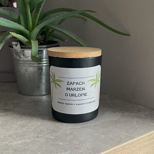 Świeca sojowa "ZAPACH MARZEŃ O URLOPIE"
