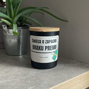 Świeca o zapachu braku premii
