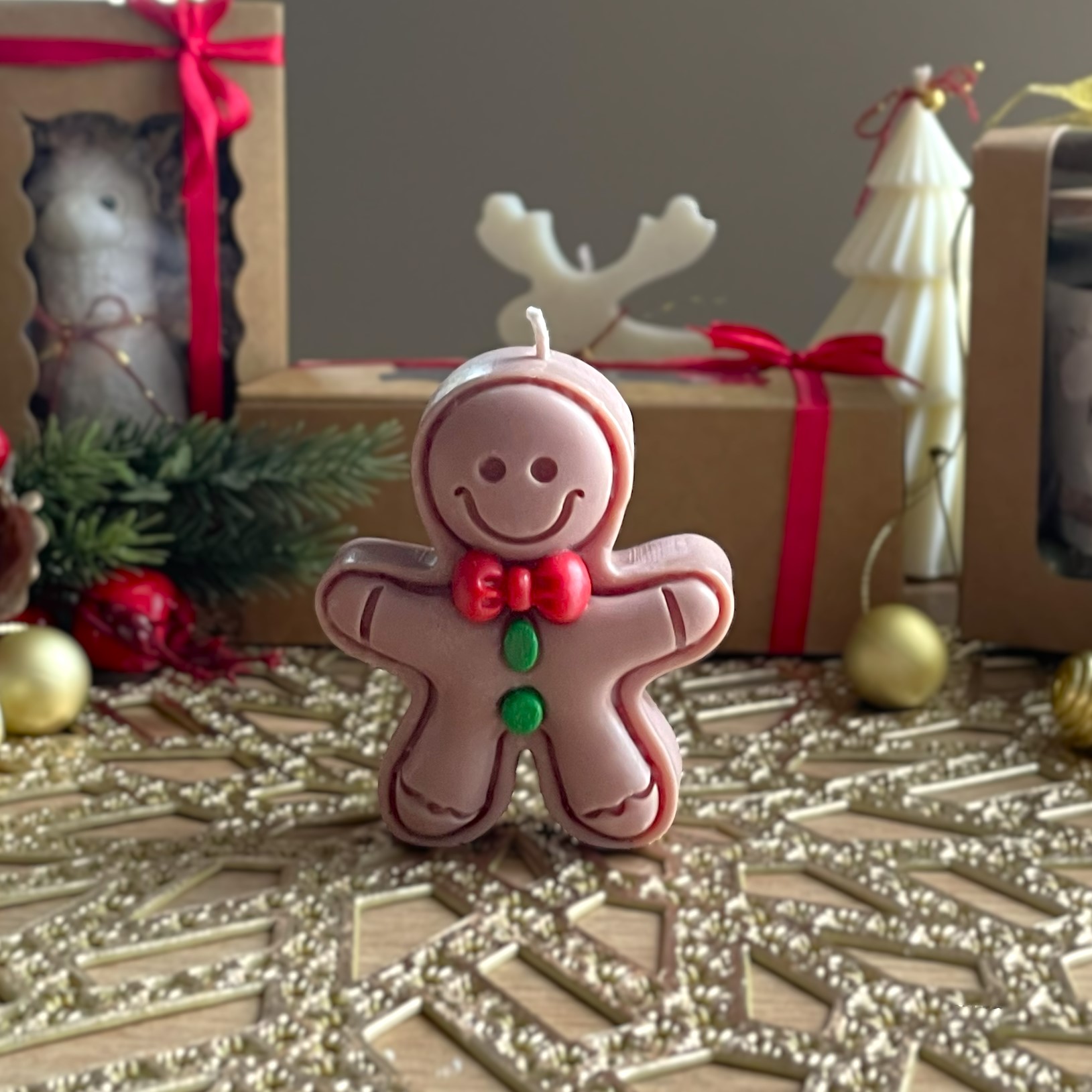 Piernikowy Ludzik Świeca Sojowa - obrazek 5