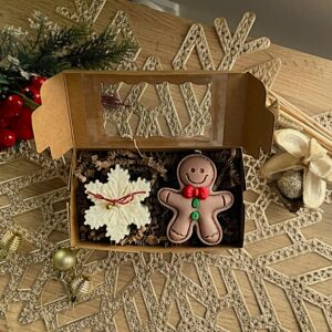 Świąteczny zestaw dwóch świec sojowych 🎄✨