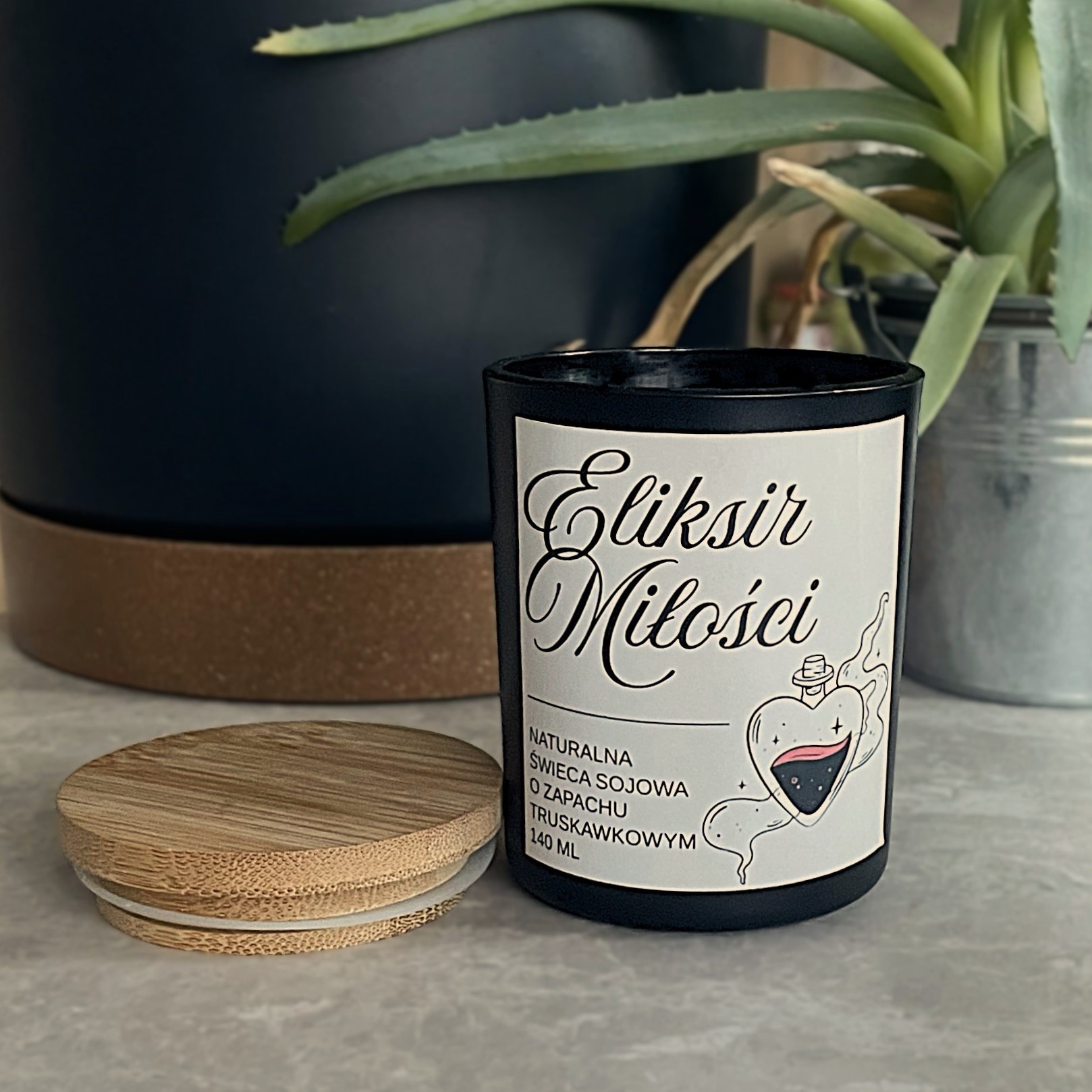 Zestaw świec sojowych na Walentynki – zestaw „Kocham Cię” i „Eliksir miłości” - obrazek 5