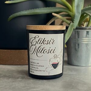 Eliksir miłości – truskawkowa świeca sojowa na Walentynki