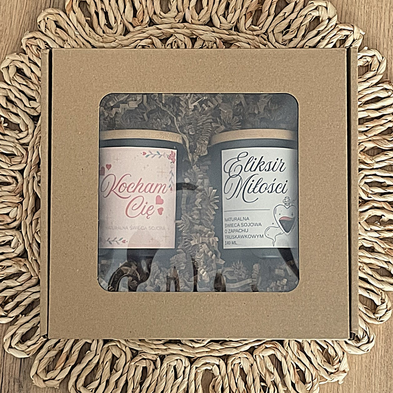 Zestaw świec sojowych na Walentynki – zestaw „Kocham Cię” i „Eliksir miłości” - obrazek 3
