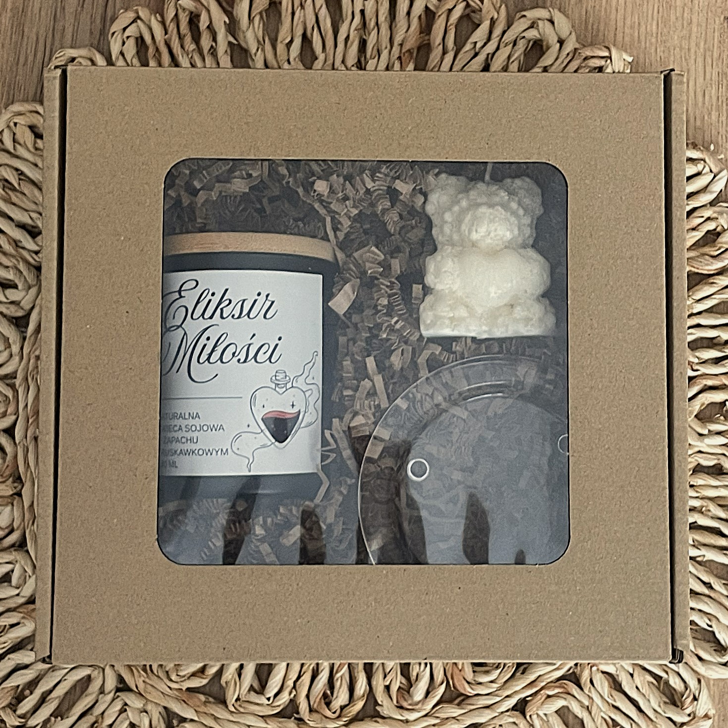 Walentynkowy zestaw świec sojowych „Eliksir Miłości” – prezent dla niej - obrazek 3