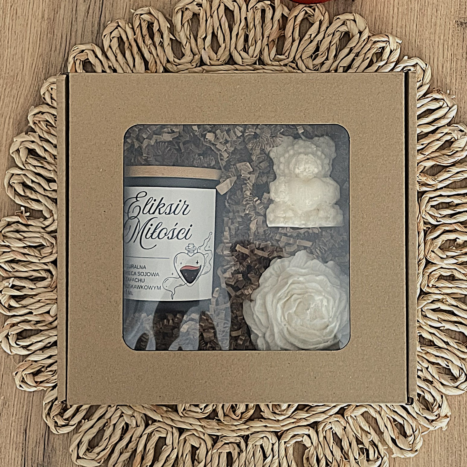 Walentynkowy zestaw świec sojowych „Eliksir Miłości” – prezent dla niej - obrazek 3