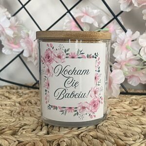 Świeca sojowa na Dzień Babci – „Kocham Cię Babciu”