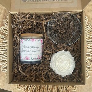 Zestaw świec sojowych dla Babci - "Dla najlepszej Babci na świecie"