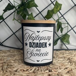 Świeca sojowa na Dzień Dziadka - „Najlepszy Dziadek na świecie”